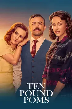 Poster for the historical drama series Ten Pound Poms.