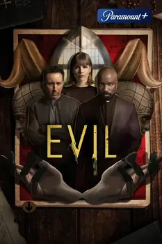 Official poster for the supernatural drama series Evil.
