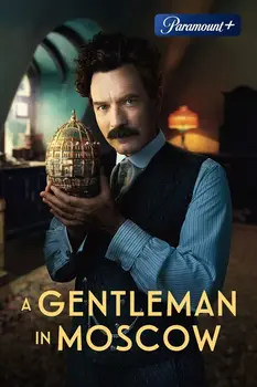 Promotional poster for A Gentleman in Moscow.